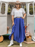 Plus Size Tie Neck Short Sleeve Blouse 