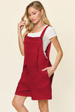 Double Take Full Size Texture Sleeveless Romper 