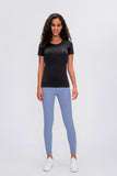Millennia Round Neck Short Sleeve Active T-Shirt 