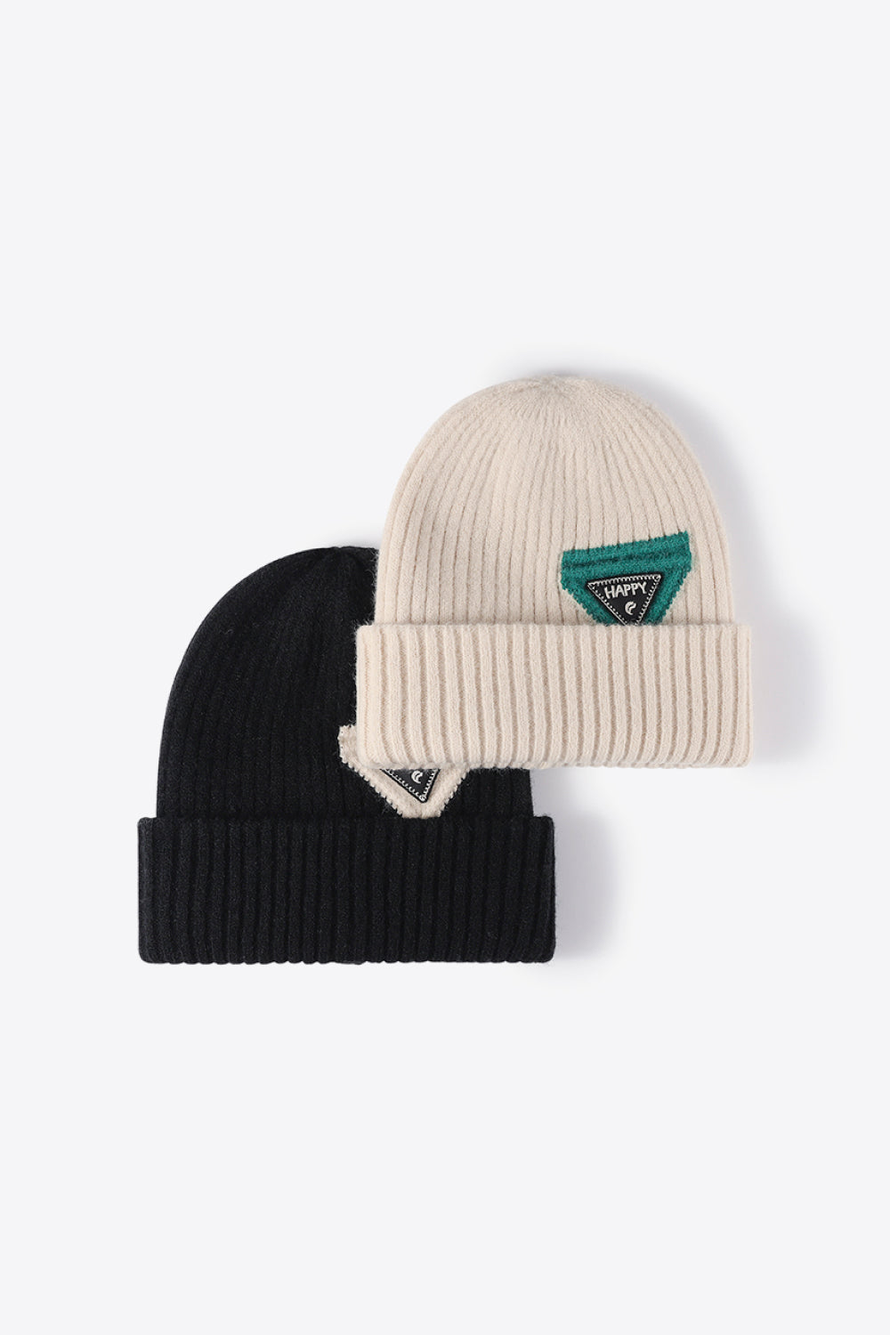 HAPPY Contrast Beanie 