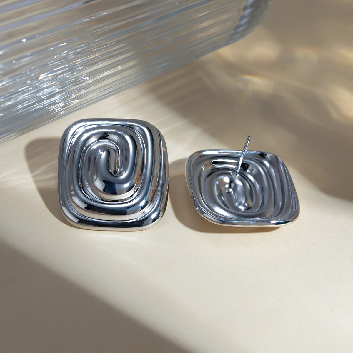 Stainless Steel Stud Earrings 