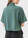 Millennia Half Button Short Sleeve Active T-Shirt 