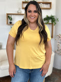 Basic Bae Bamboo Full Size V-Neck High-Low T-Shirt 