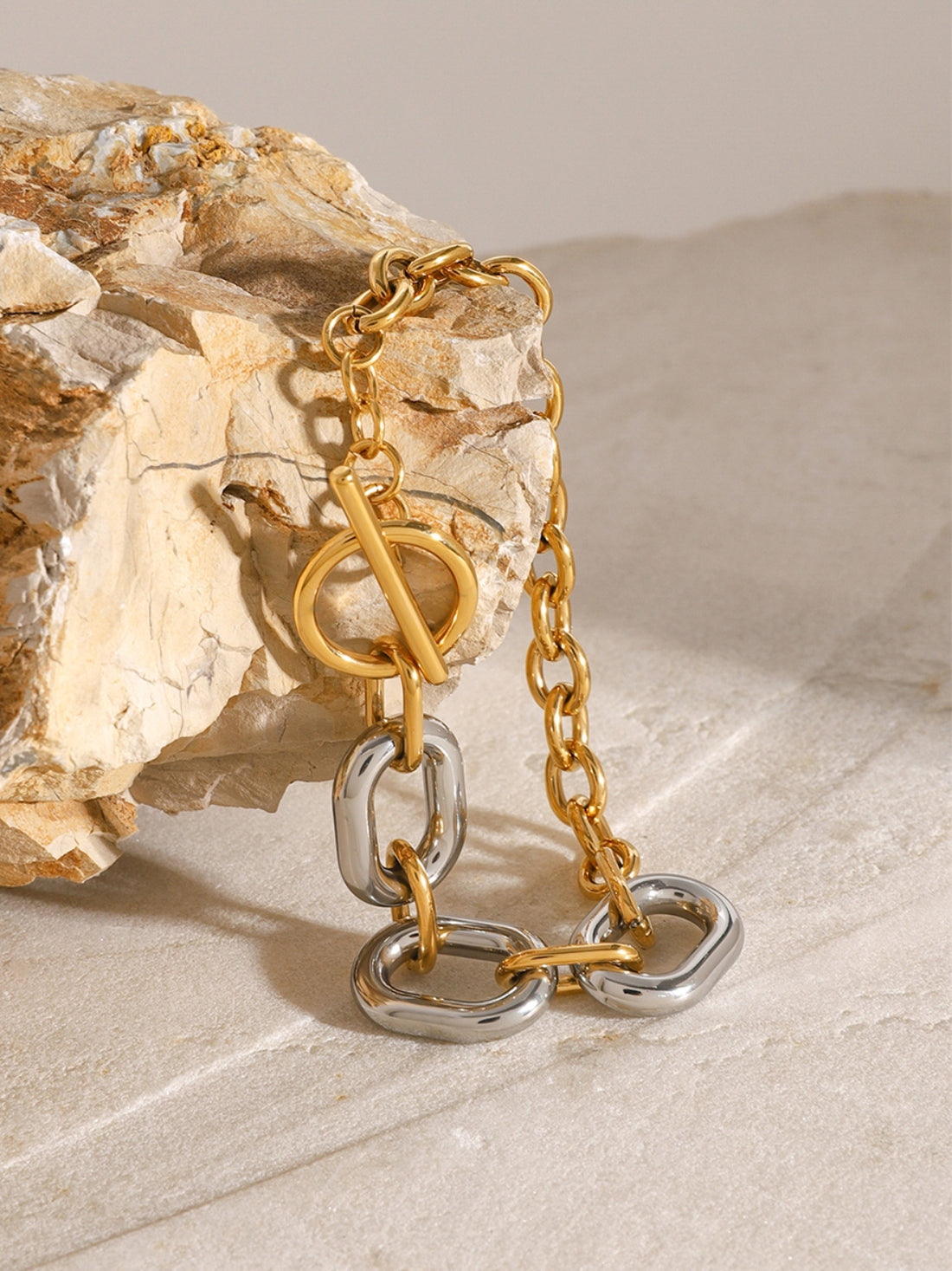 18K Gold-Plated Stainless Steel Chain Bracelet Accessories