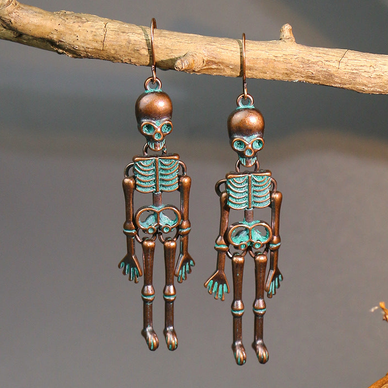 Skeleton Alloy Earrings 