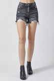 RISEN Full Size High Rise Distressed Denim Shorts 