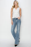 RISEN Full Size Mid Rise Bootcut Jeans 