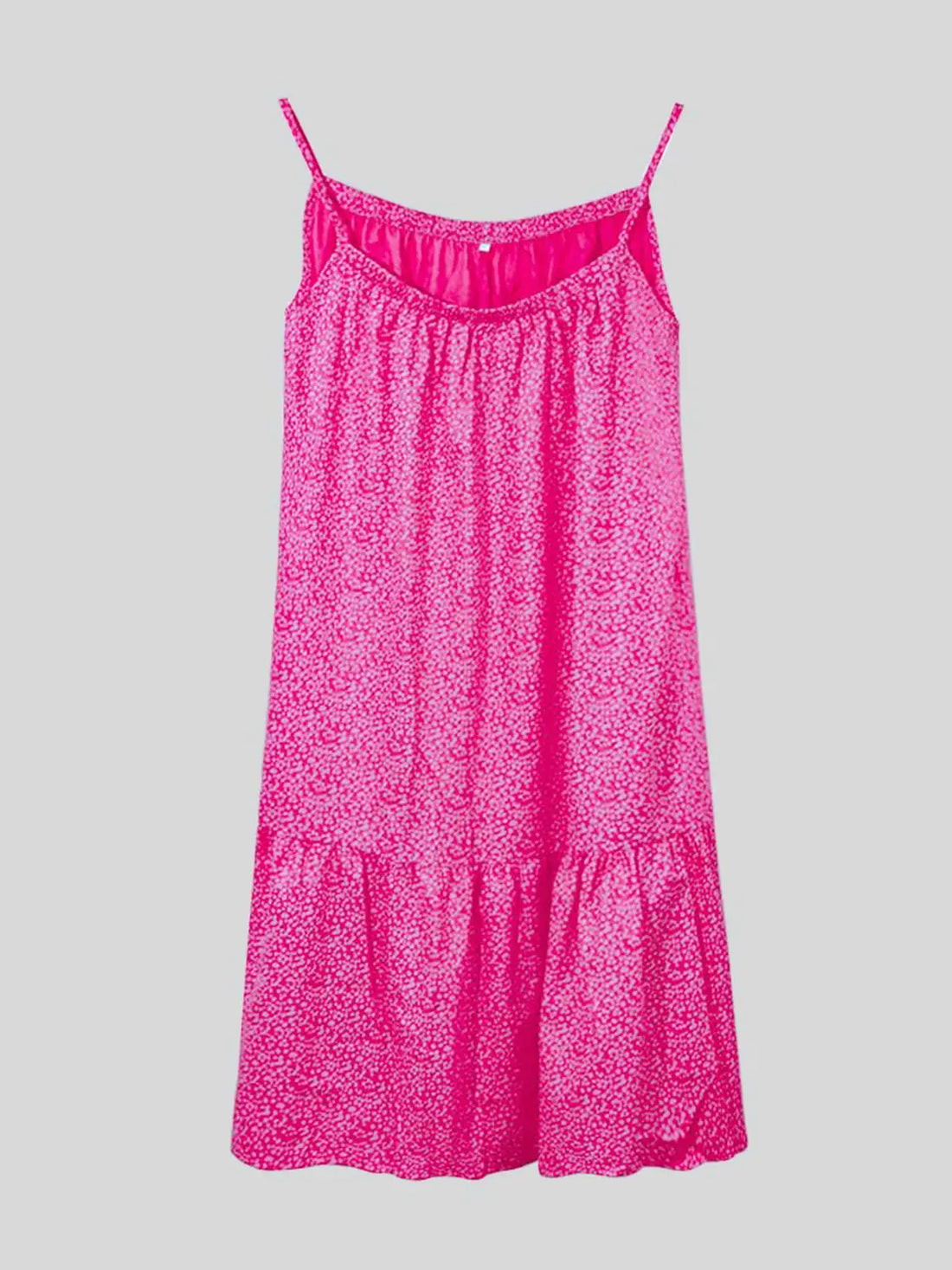 Full Size Printed Sleeveless Mini Cami Dress 