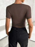 Devine Round Neck Short Sleeve T-Shirt 