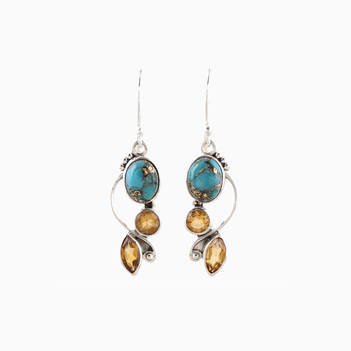 Geometric Alloy Dangle earrings 
