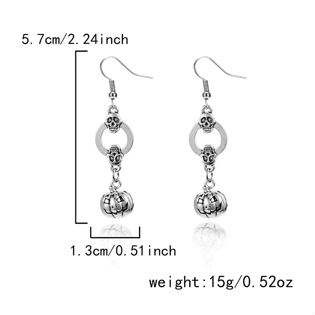 Halloween Pumpkin Dangle Earrings 