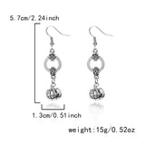 Halloween Pumpkin Dangle Earrings 