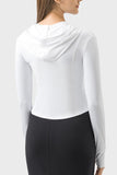 Millennia Pocketed Zip Up Hooded Long Sleeve Active Outerwear 