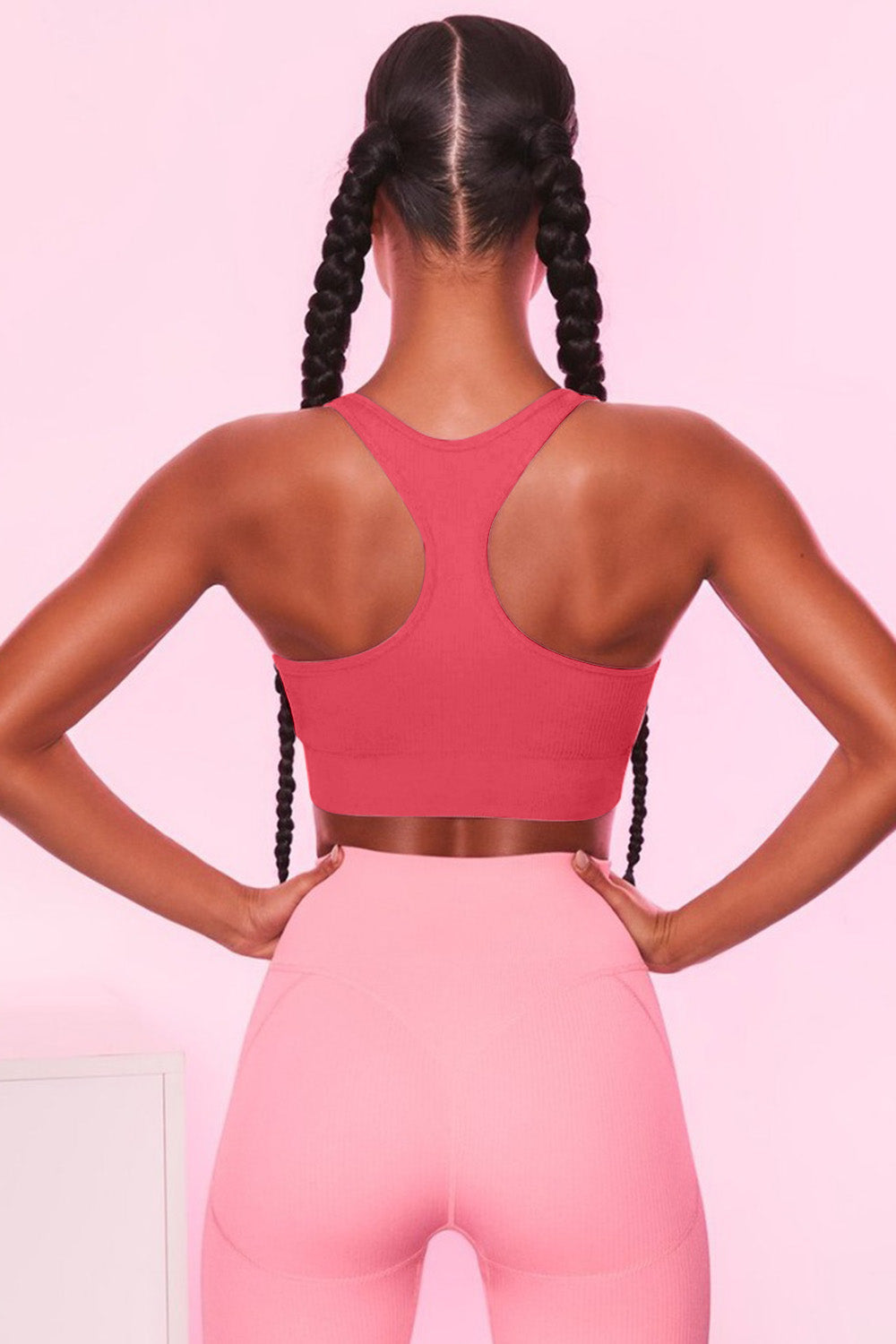 Scoop Neck Wide Strap Active Bra 