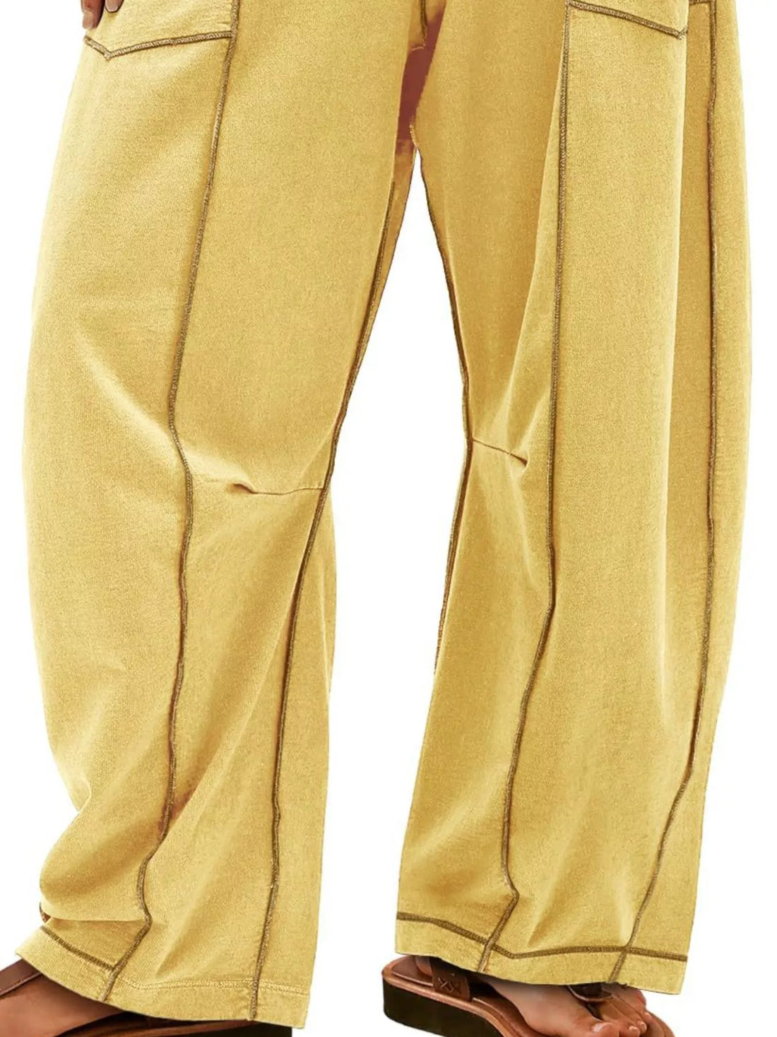 Drawstring Wide Leg Pants 