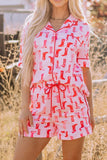 Cowgirl Boots Printed Shirt and Shorts Set Lingerie & Nightwear