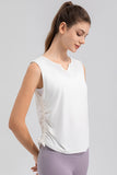 Notched Wide Strap Active Tank 