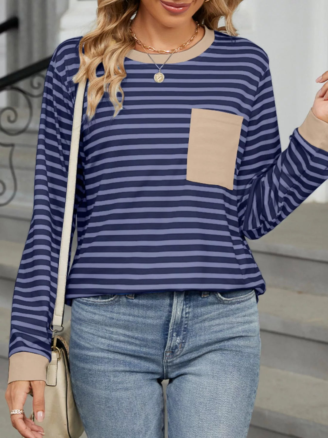 Striped Long Sleeve T-Shirt 