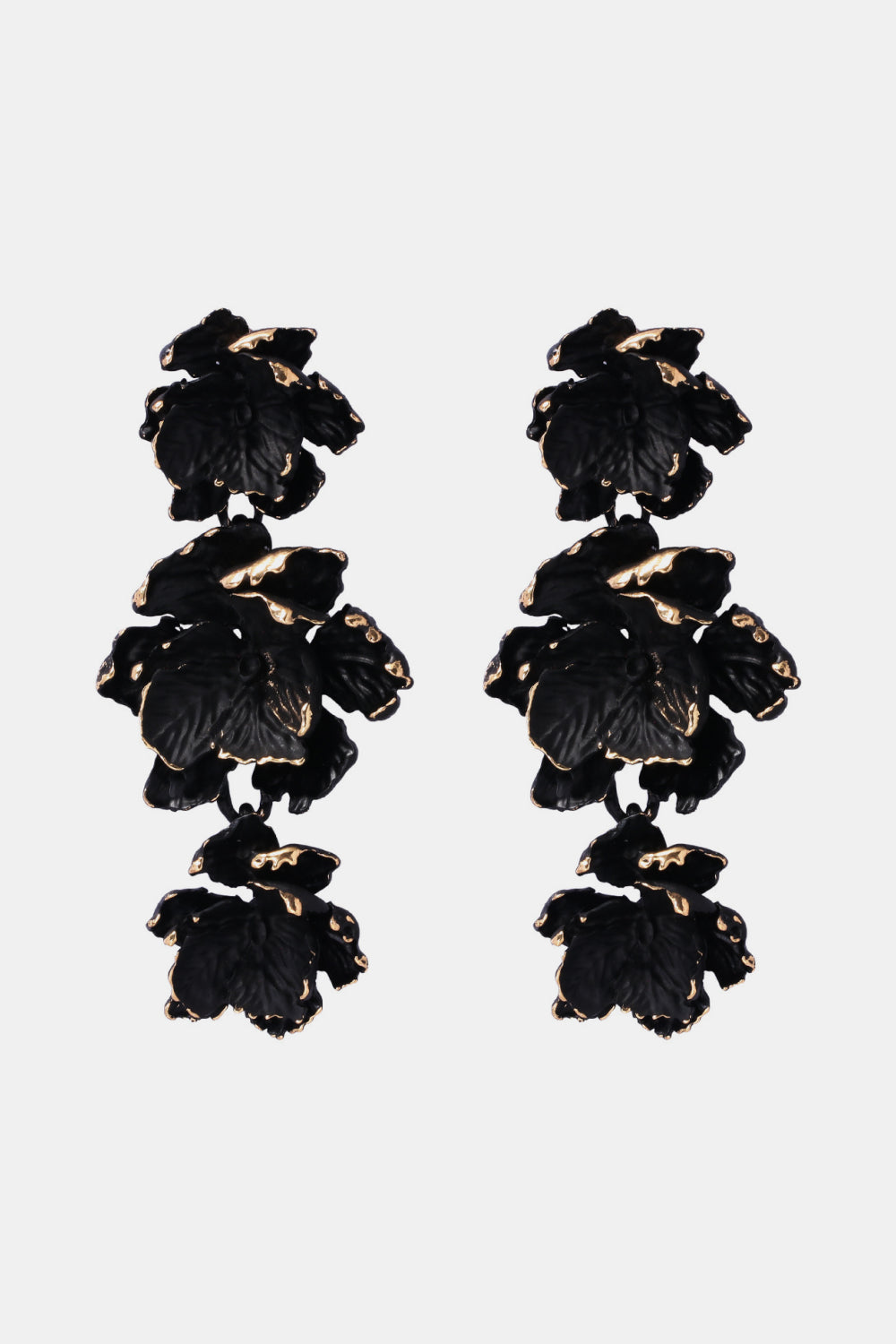 Flower Shape Zinc Alloy Dangle Earrings 