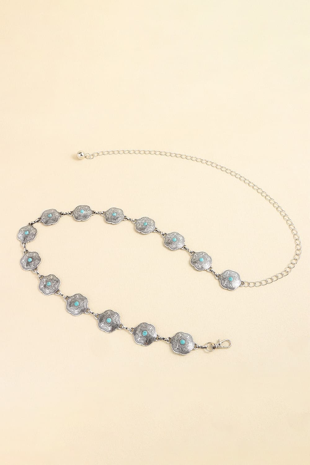 Vintage Turquoise Alloy Belt 