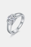 1.5 Carat Moissanite 925 Sterling Silver Ring 