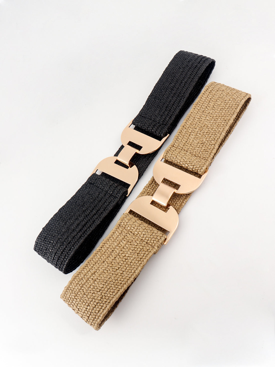 Alloy Buckle Elastic Belt 