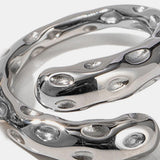 Titanium Steel Gold-Plated Bypass Ring 