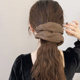 3-Piece PU Leather Elastic Hair Scrunchy 