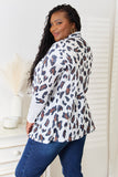 Double Take Leopard Long Sleeve Cardigan 