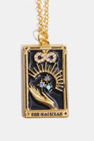 Tarot Card Pendant Stainless Steel Necklace 