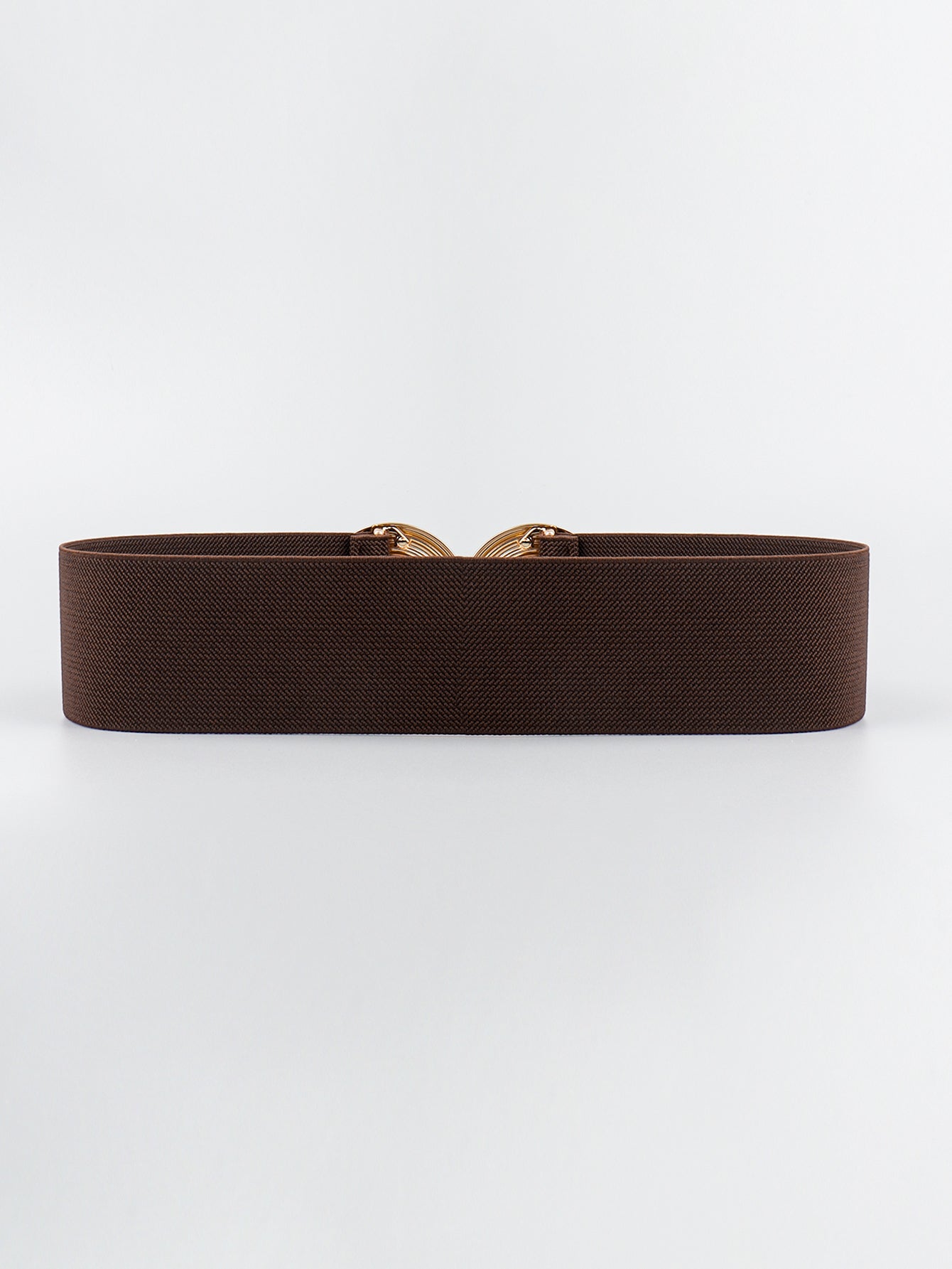 Geometric Buckle Elastic Wide Belt 