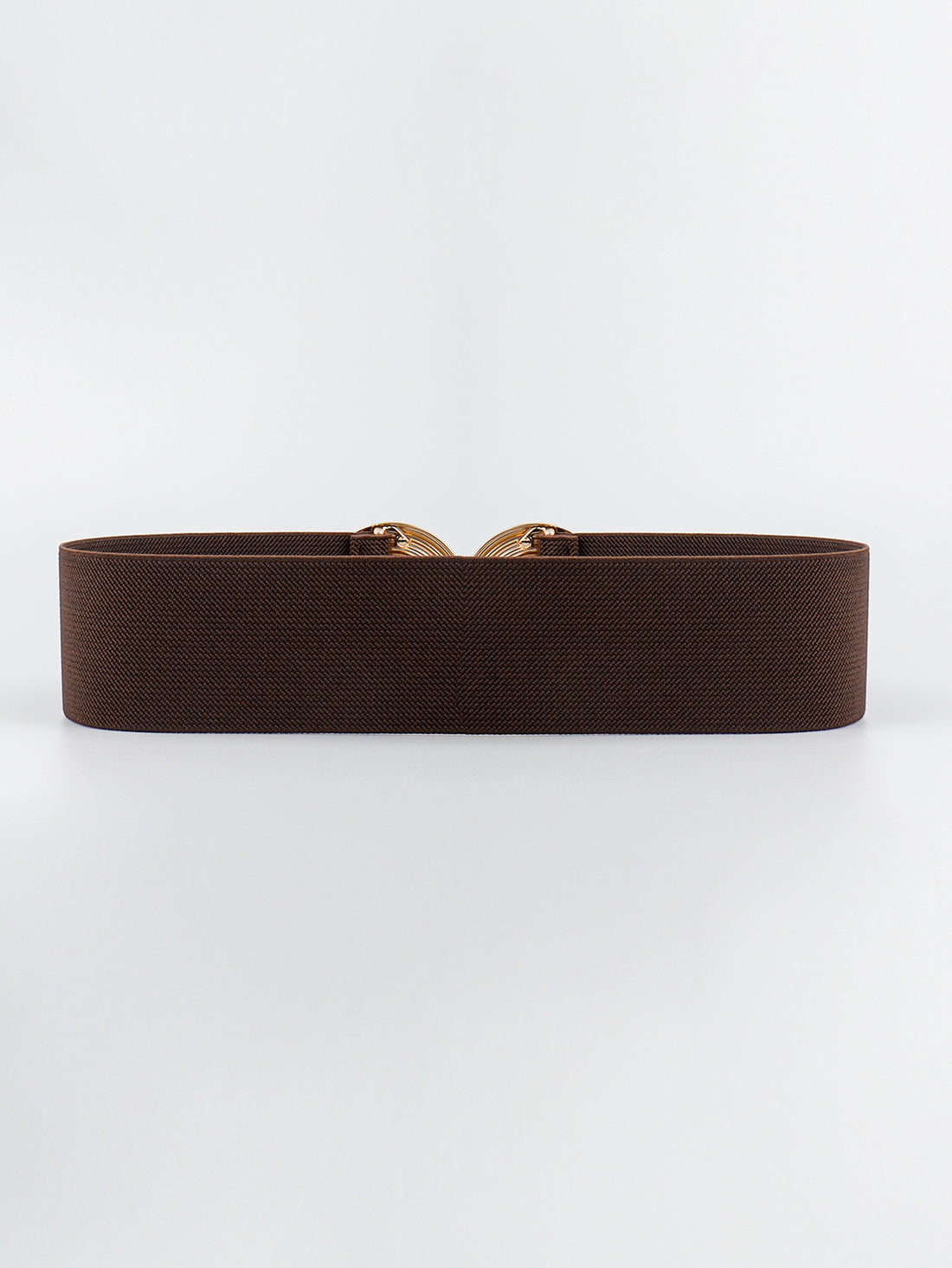 Geometric Buckle Elastic Wide Belt 