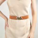 Alloy Buckle Elastic Belt 