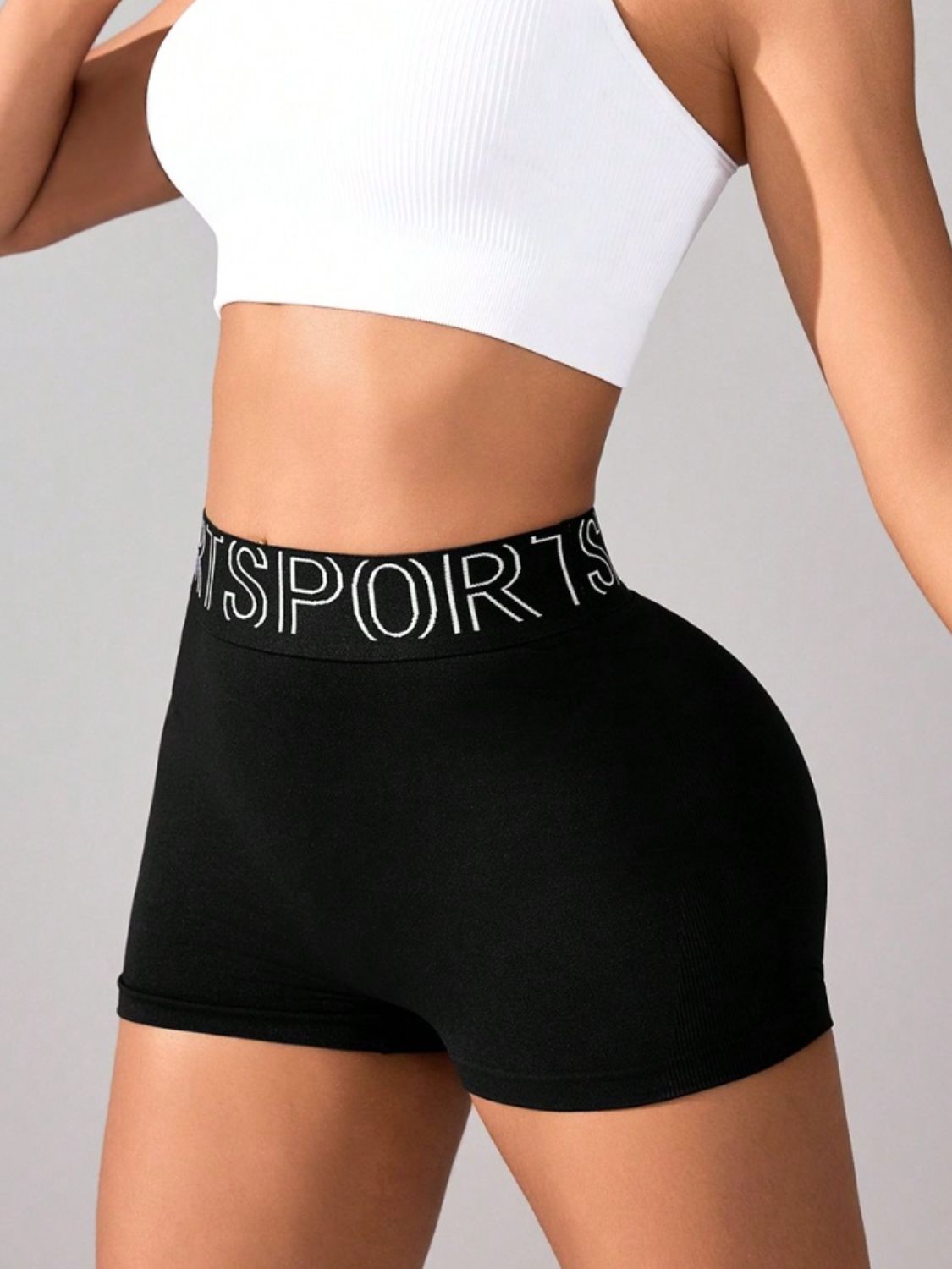 High Waist Active Shorts 