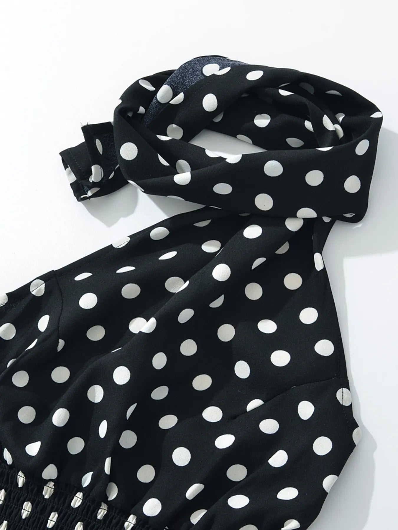 Polka Dot One-Shoulder Top and Mini Skirt Set Two Piece Dresses