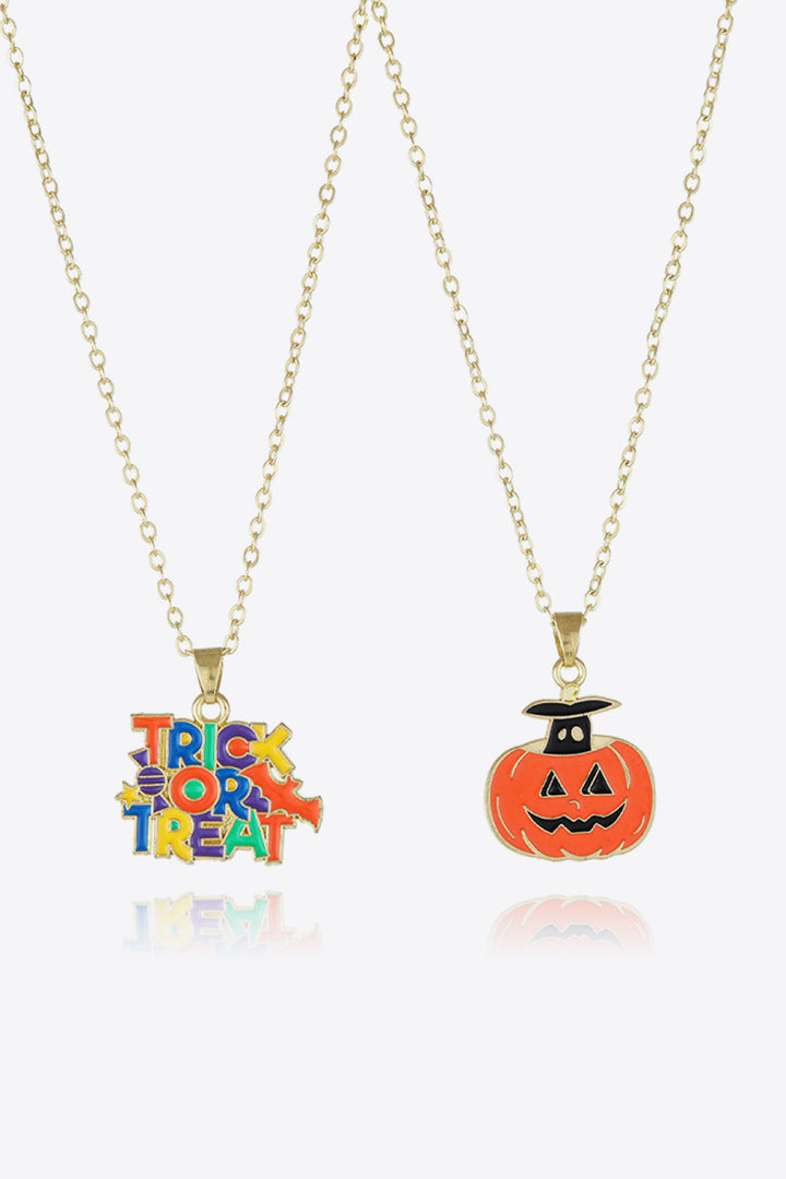 Two-Piece Halloween Theme Necklace Set 