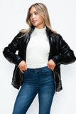 How Dare U Pocketed Zip Up Puffer Jacket with Removable Hood 