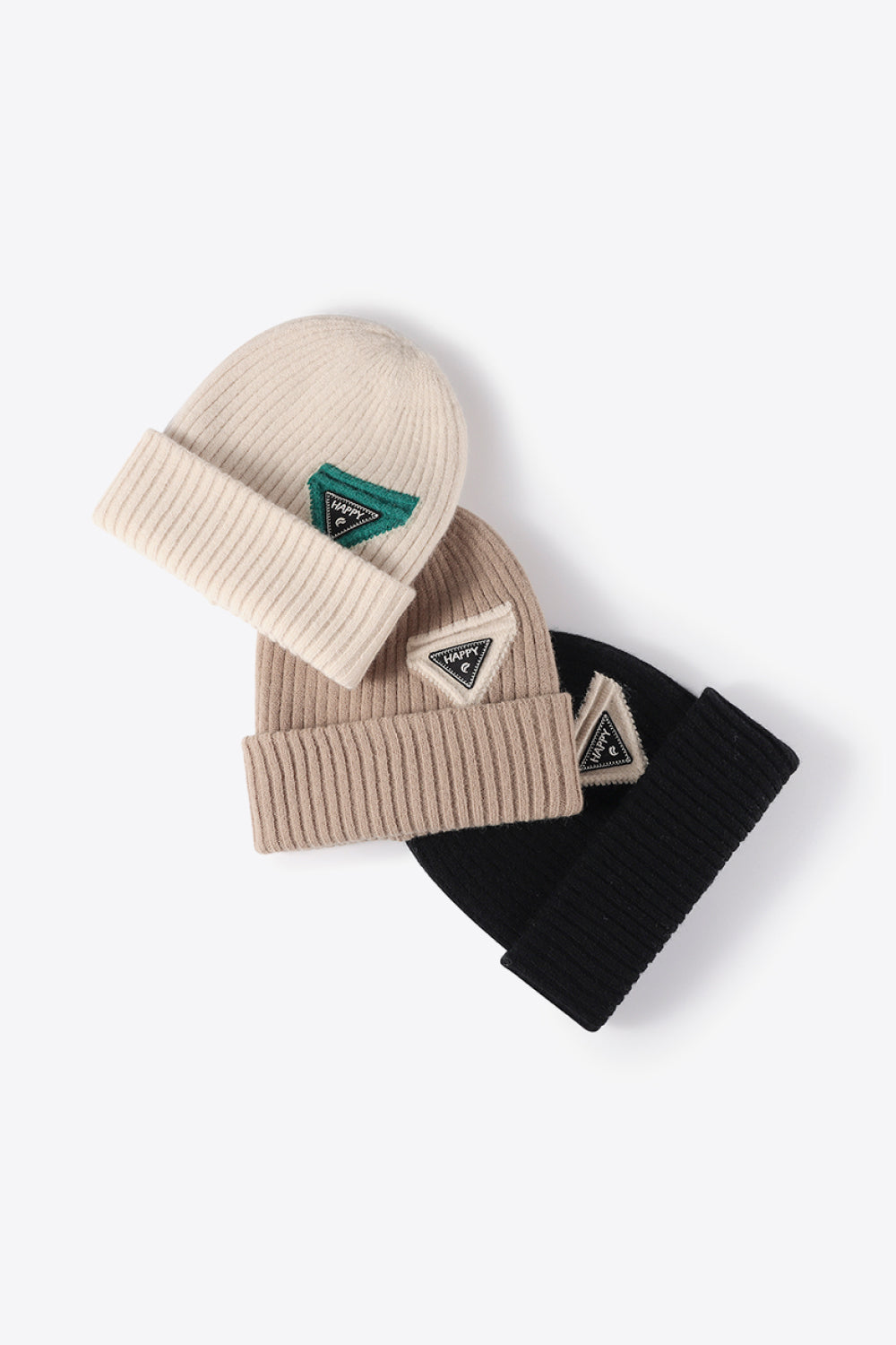 HAPPY Contrast Beanie 