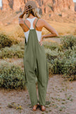 Double Take Full Size V-Neck Sleeveless Jumpsuit with Pockets 