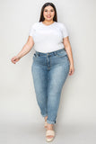 Judy Blue Full Size Cuffed Hem Slim Jeans 