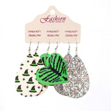Teardrop Shape Halloween Theme Dangle Earrings 