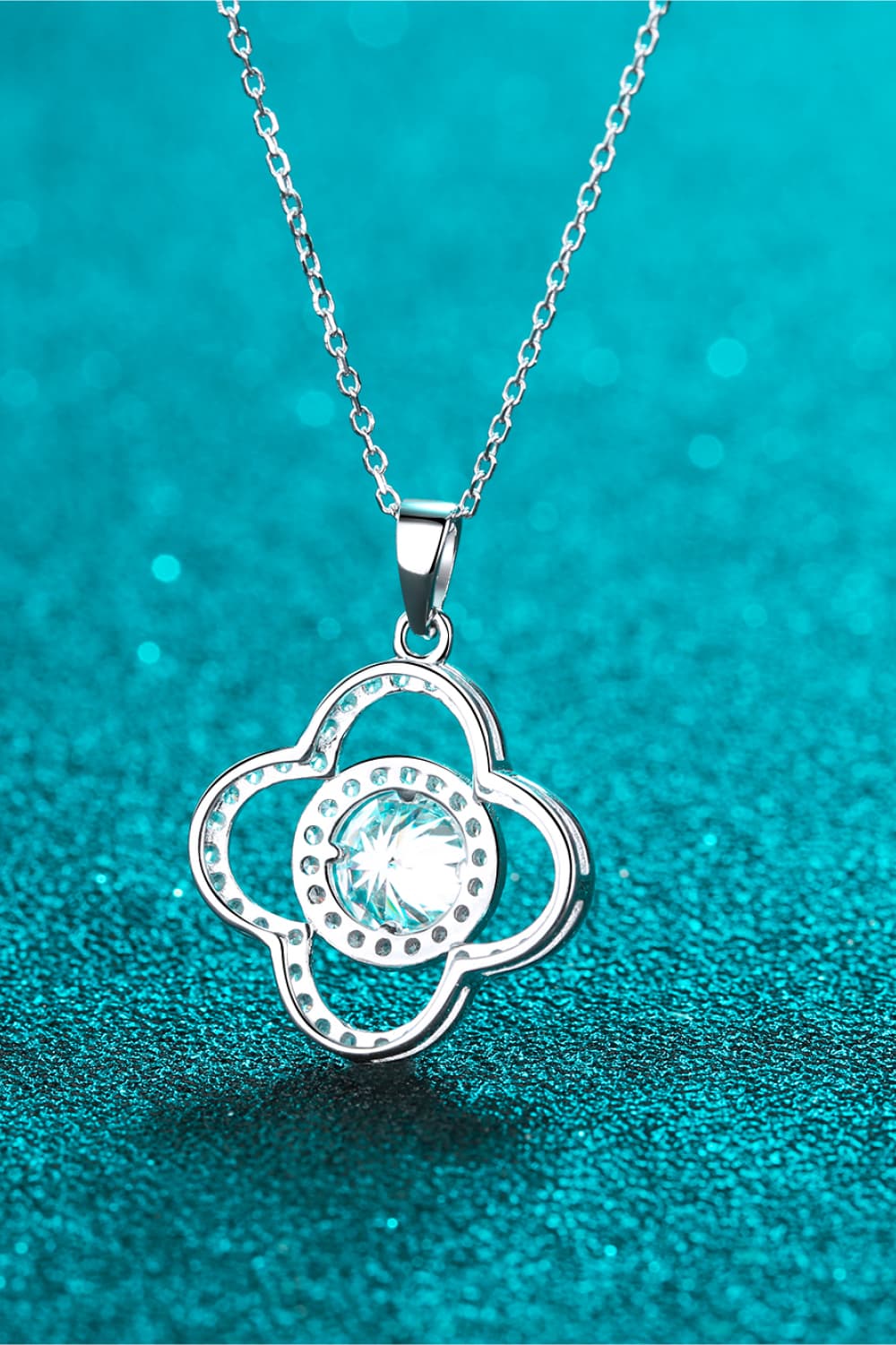 1 Carat Moissanite 925 Sterling Silver Necklace Accessories