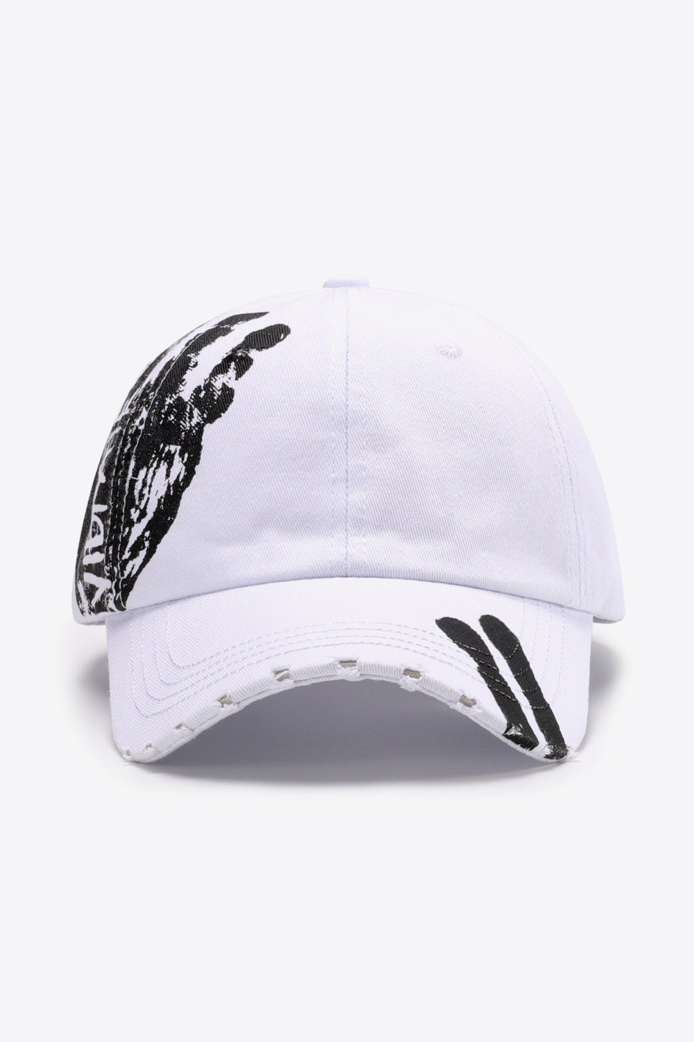 VIBRA Graphic Distressed Adjustable Baseball Cap 