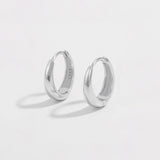 925 Sterling Silver Huggie Earrings 