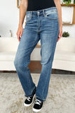 Judy Blue Full Size Mid Rise Release Hem Jeans 