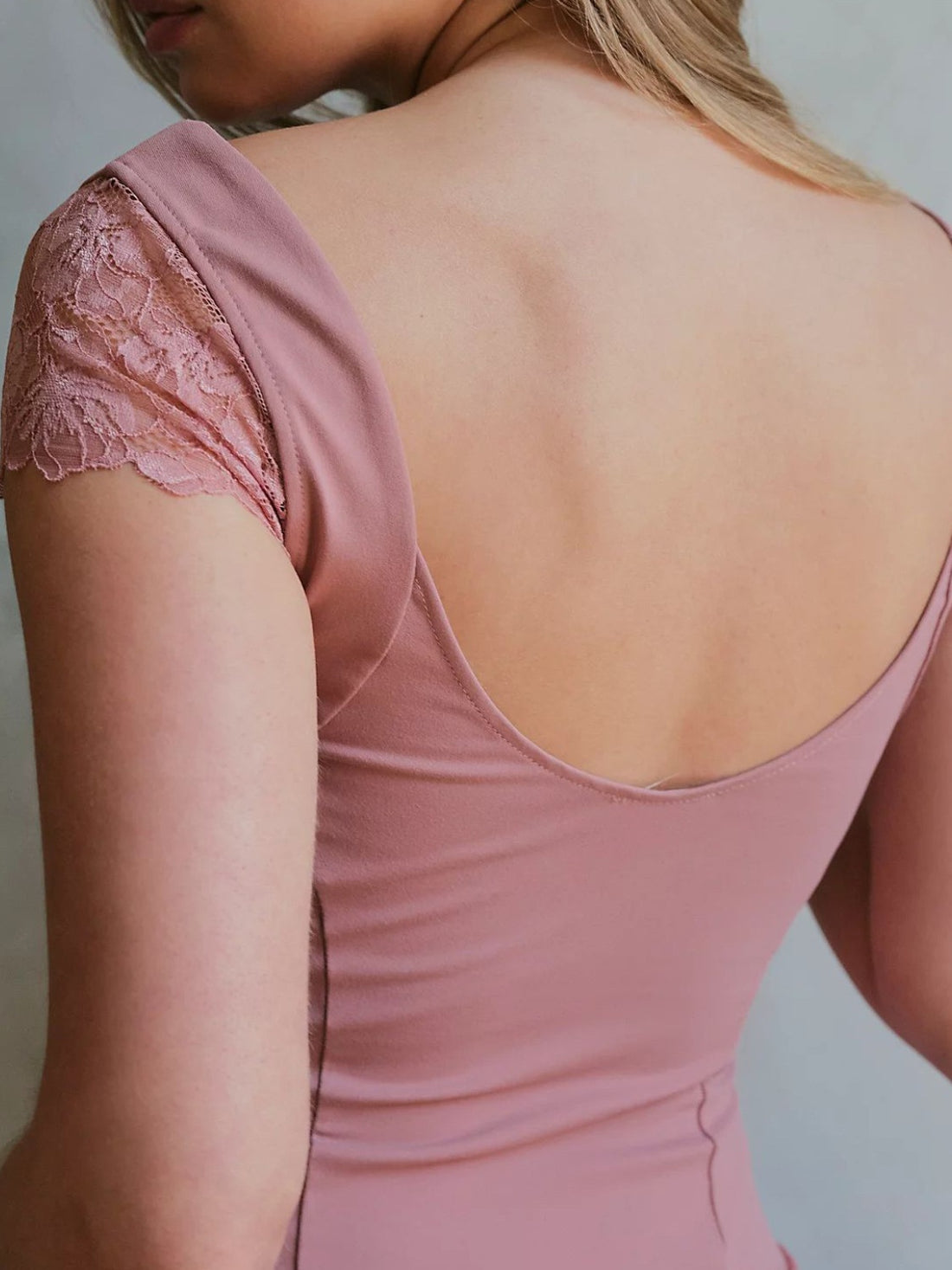 Lace Detail V-Neck Cap Sleeve Top 