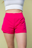White Birch Full Size High Waisted Knit Shorts 