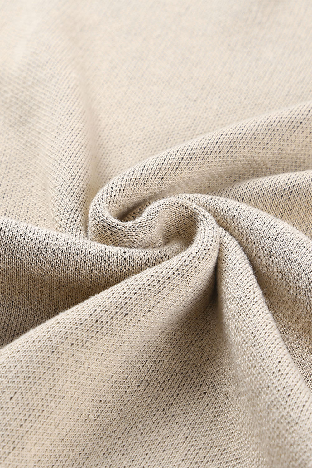 Slit Leopard Mock Neck Dropped Shoulder Sweater 