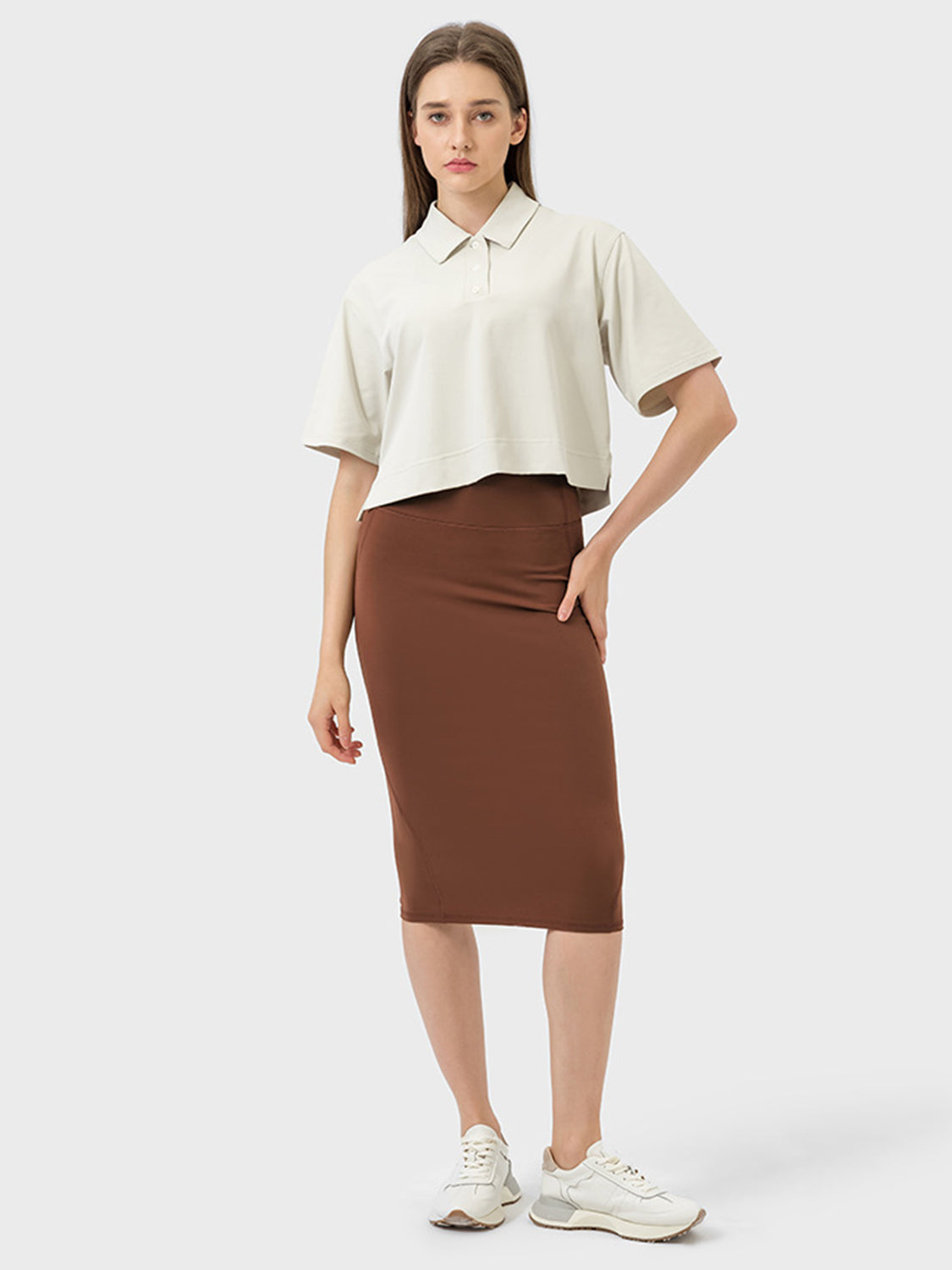 Millennia Slit Wrap Active Skirt 