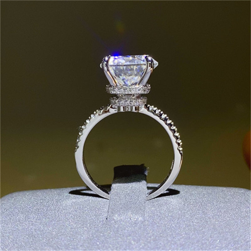 5 Carat Moissanite 925 Sterling Silver Ring 